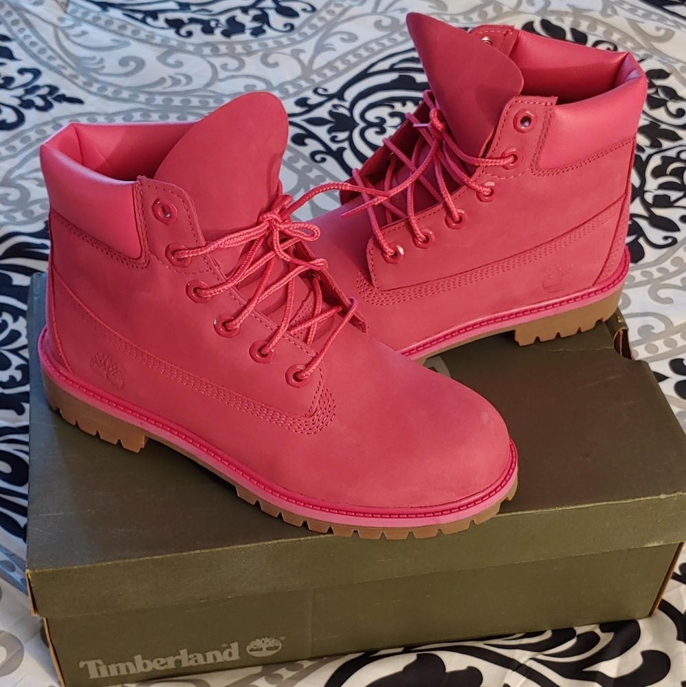 Pink Timberland Boots